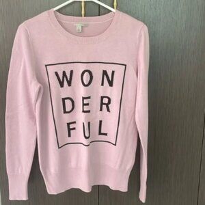 Halogen “WONDERFUL” pink/purple fine knit sweater 💝
